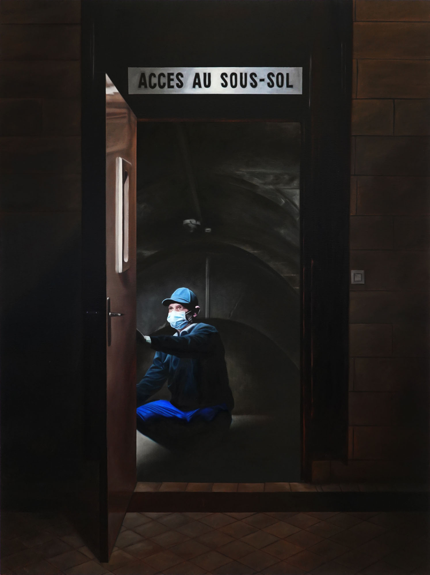 Arnaud Adami, Jean-François - équipe technique, 2022, Huile sur toile, 160 x 140 cm.jpg